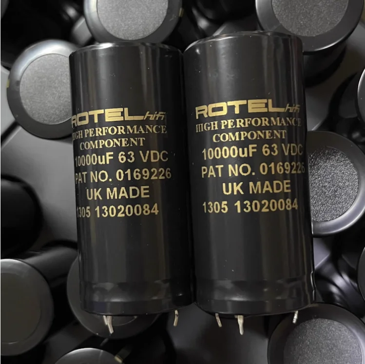 2pcs/lot UK original ROTEL 10000UF 63V 35x76mm HIFI audio filtering electrolytic capacitor with gold lettering free shipping 2pcs 20pcs lots rubycon px 85℃ 25v 10000uf 25v 18x35 5mm pitch 7 5mm 10000uf 25v hifi fever audio electrolytic capacitors