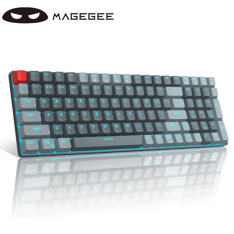 

MageGee 100 Keys Wired Mechanical Gaming Keyboard, STAR100 96% Compact Layout LED Backlit Keyboard for PC Laptop, Detachable US