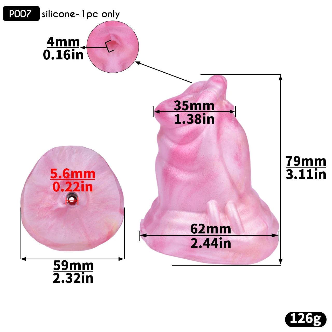 FRRK Silicone Dildo Decoration for Some FRRK Chastity Cage Accessories