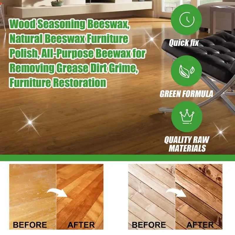 Wood Scratch Repair Wood Seasoning Beeswax For Floors Multipurpose Wood Floor Scratch Repair Feed Into Hardwood For Restore And