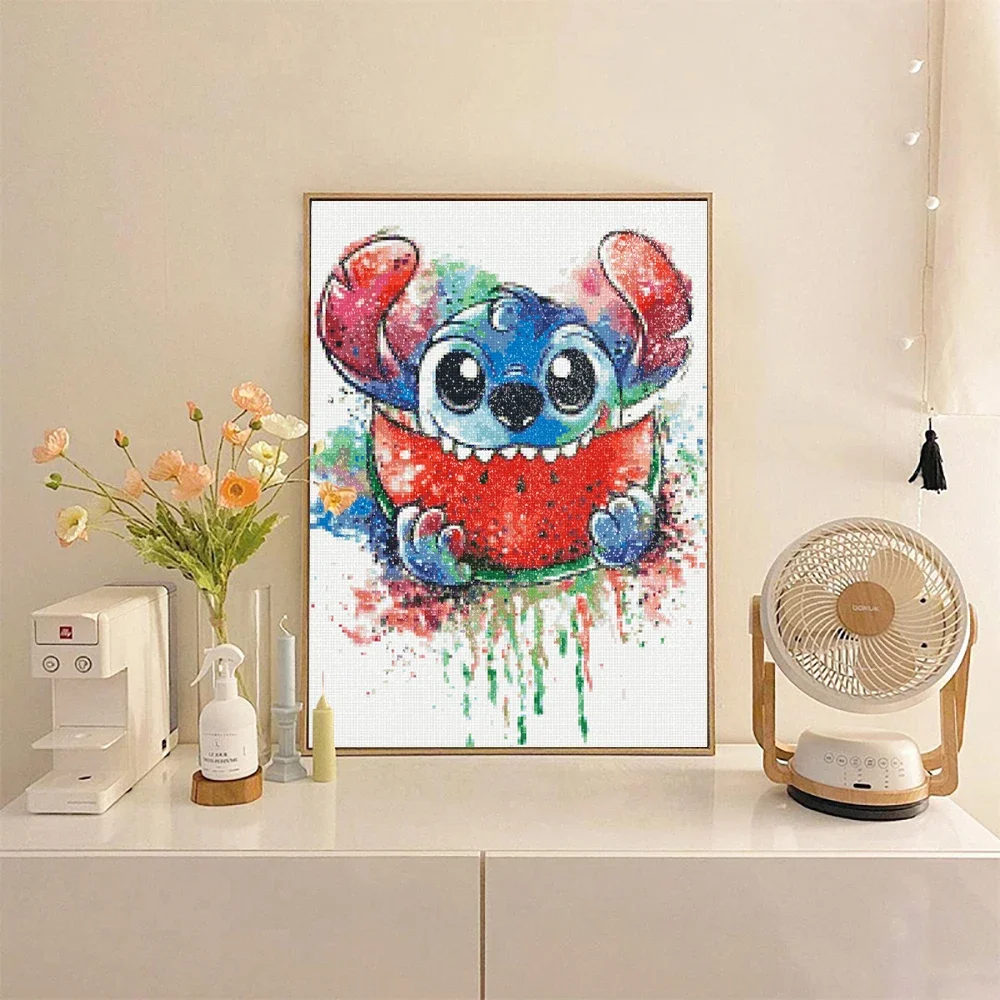 Disney Stitch Diamond Painting Cartoon Children's Bedroom Decoration 5D Diy Full Round/Square Mosaic Embroidery Handmade Gift diamond painting