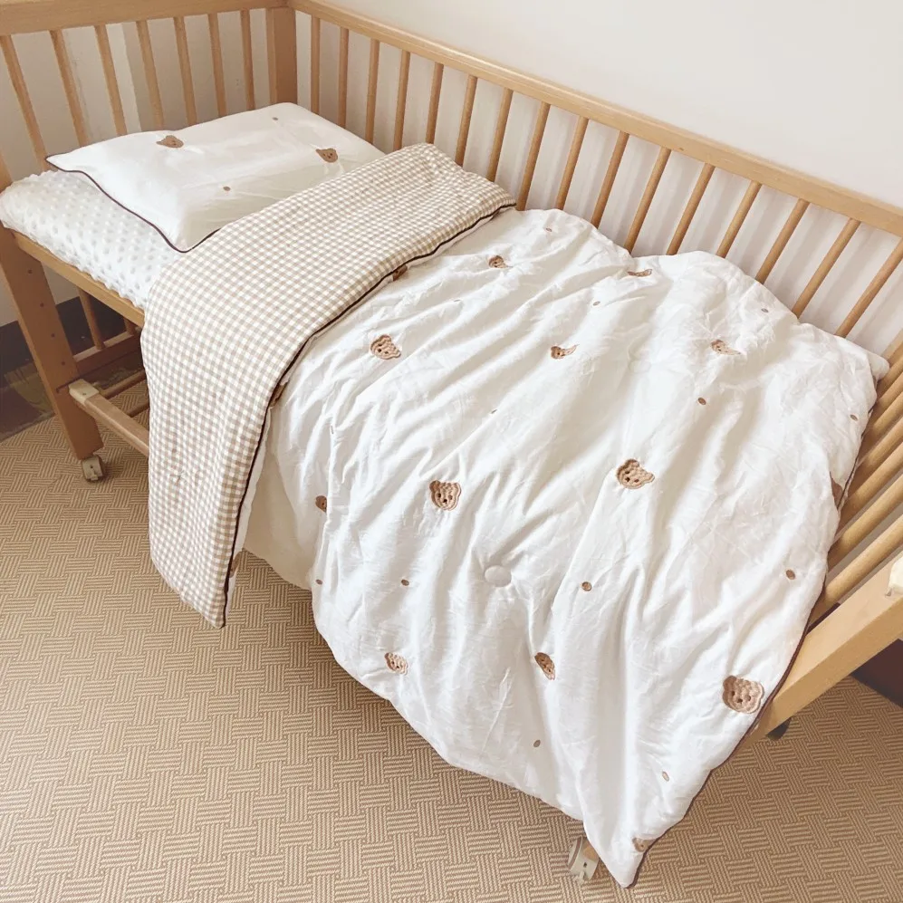 Class a Pure Cotton Embroidered Baby Quilt Newborn Baby Kindergarten Summer Cool Quilt All Year Round Breathable