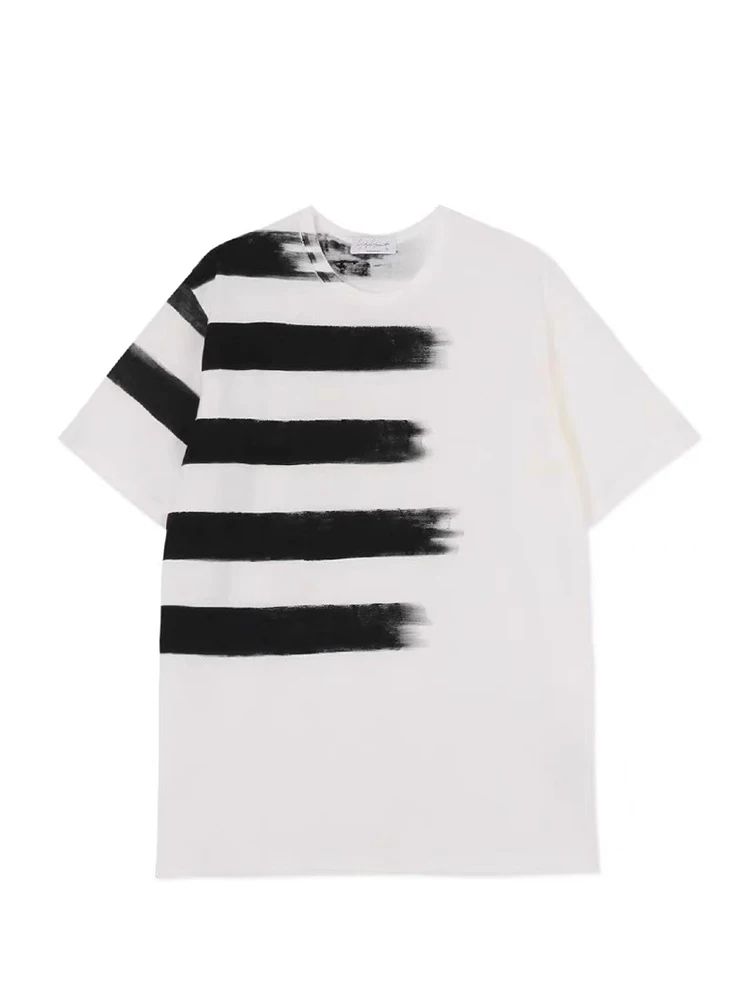 

y3 Piano Key print short sleeve T-shirt yohji yamamoto y-3 t-shirts tops loose o-neck oversize tees Under shirt clothes