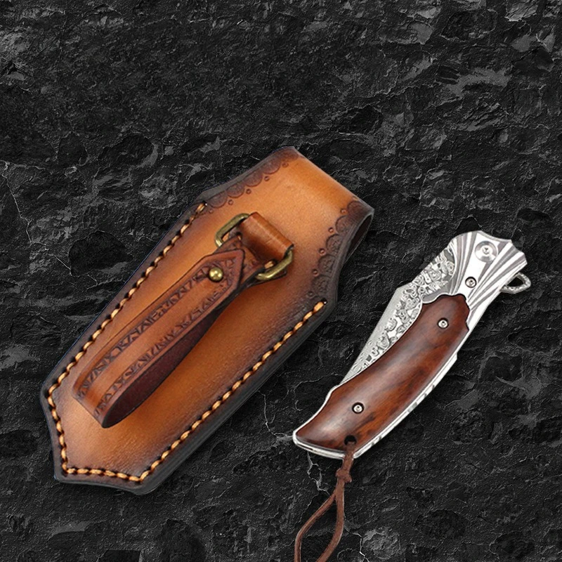 Handcrafted Anti-Cut & Scratch-Resistant Leather Knife Case