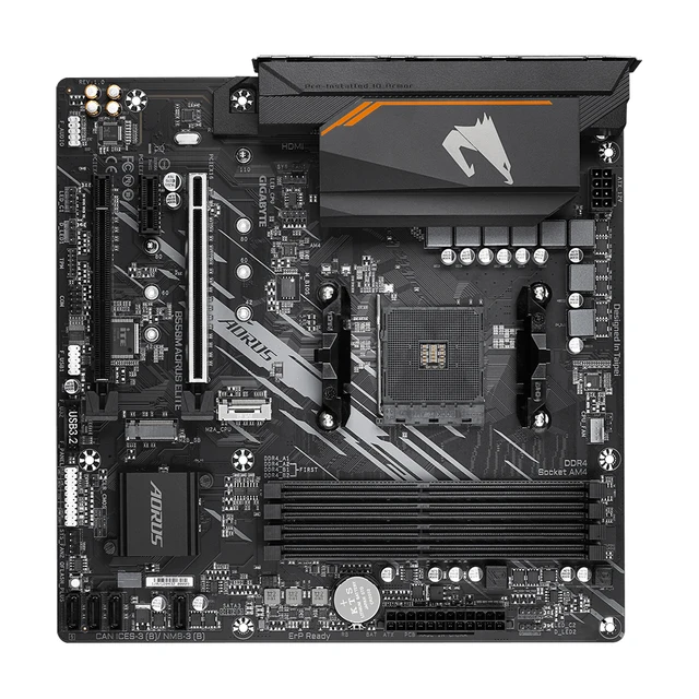 GIGABYTE AORUS ELITE 마더보드 및 AMD Ryzen 5 5500 R5 5500 CPU 마더보드 세트