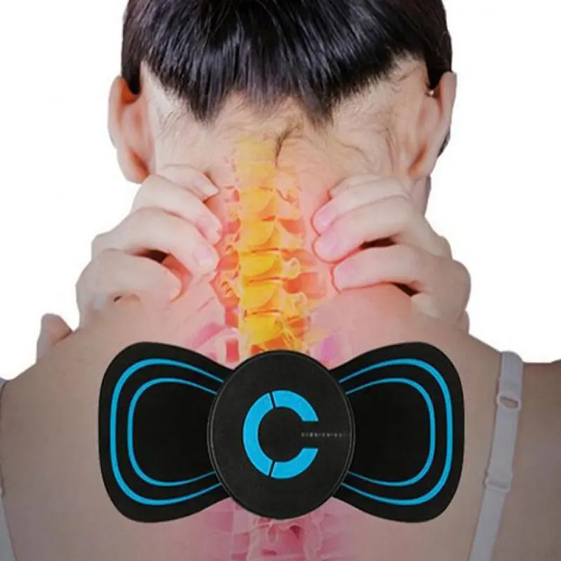  Cervical Spine Massage Sticker Battery Model Neck Massage Relaxation Relief Fatigue Massager Head Massager Easy To Carry 