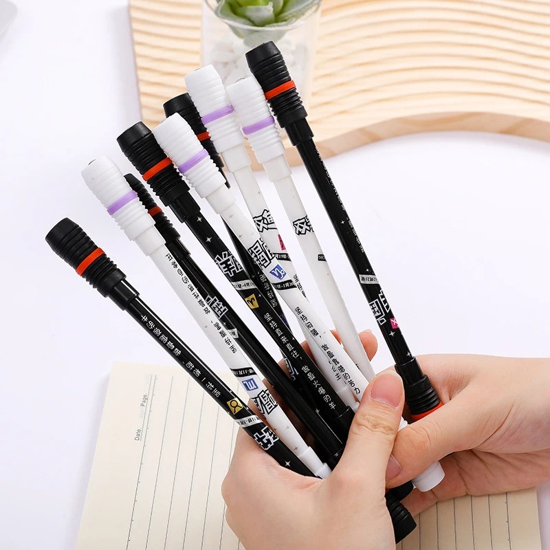 

1Pcs Creative Gel Pen Spinning Non Slip Coated Spinning Pen Anti-Skid Random Rolling Pen Office Stationery Kids Toy