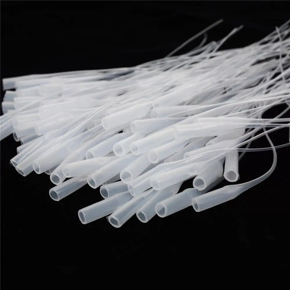 100pcs/pack Glue Micro-Tips Plastic Glue Bottle Tips Glue Extender Precision Applicator Dropping Tube Nozzle For Crafting Lab