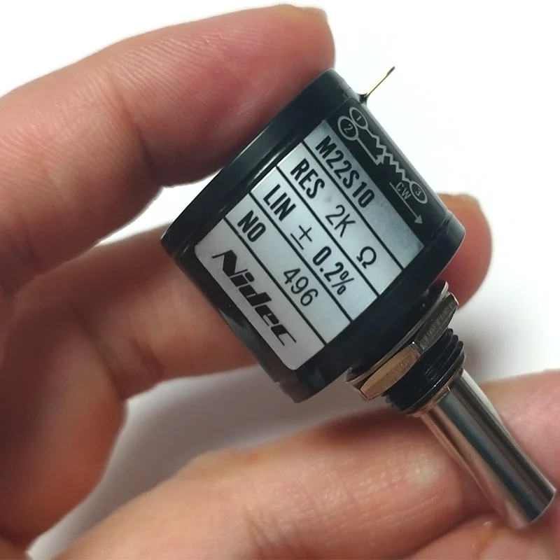 Japan NIDEC COPAL M22S10 Potentiometer precision multi turn 10 Cirde wire wound 1k 2k 5k 10k Ten laps potentiometer 1pcs