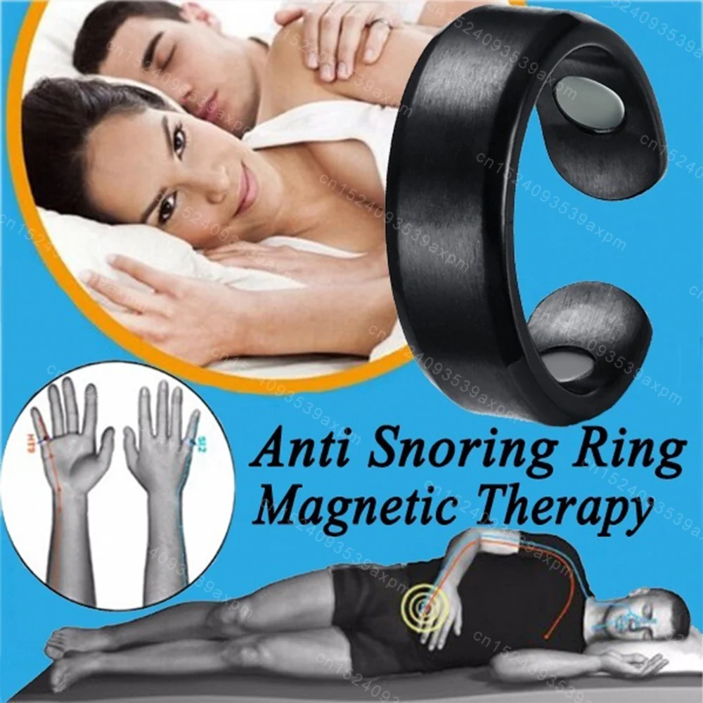 Anti-Snoring Ring Magnetic Therapy Health Care Opening Ring New Fashion Blood Sugar Control Anti Snoring Device Rings