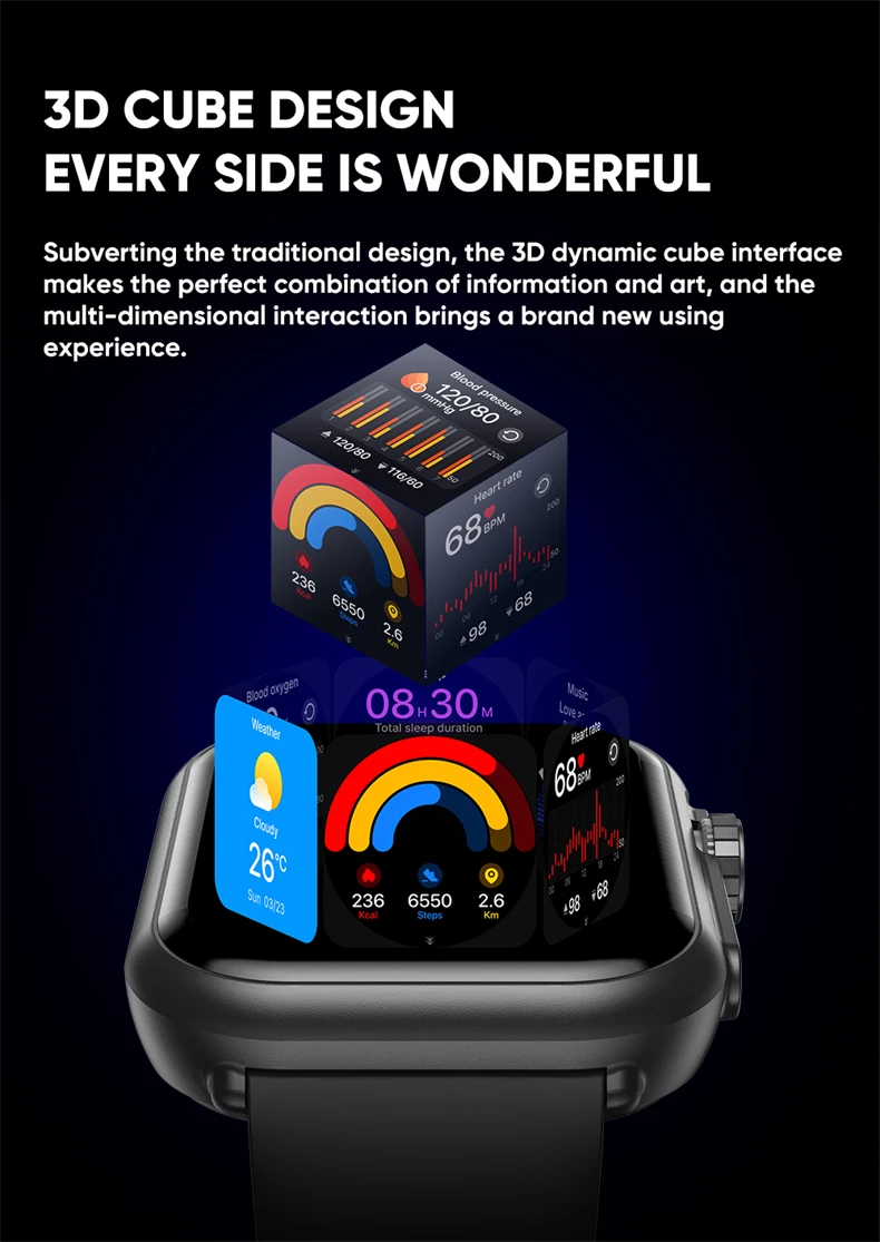 Smartwatch With Amoled Screen Gps And Bluetooth Call For Android Ios_voghion.com