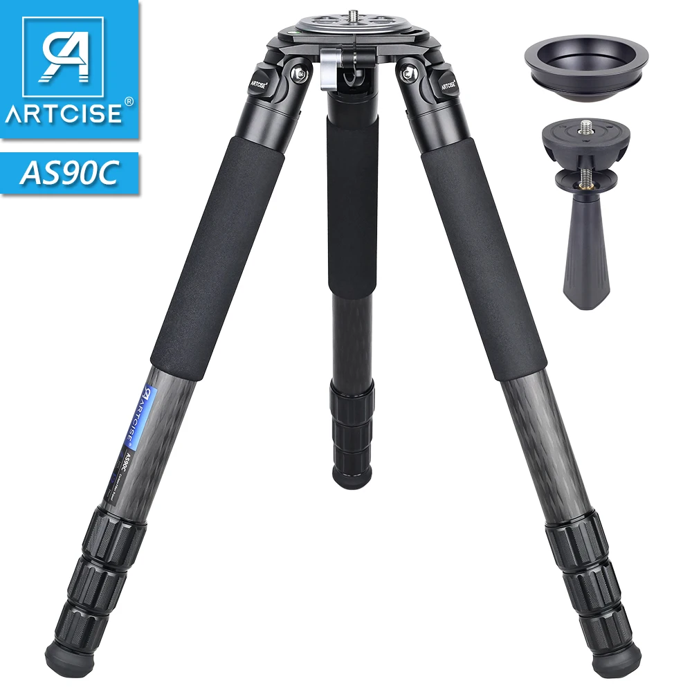 Artcise As90c Professional Heavy Duty Carbon Fiber Tripod For Dslr
