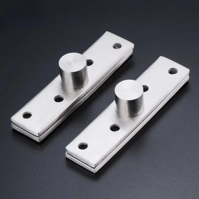 360 Degree Rotation Axis 75mm 95mm Stainless Steel Up and Down Doors Rotating Hinges Location Shaft Hidden Pivot Hinge