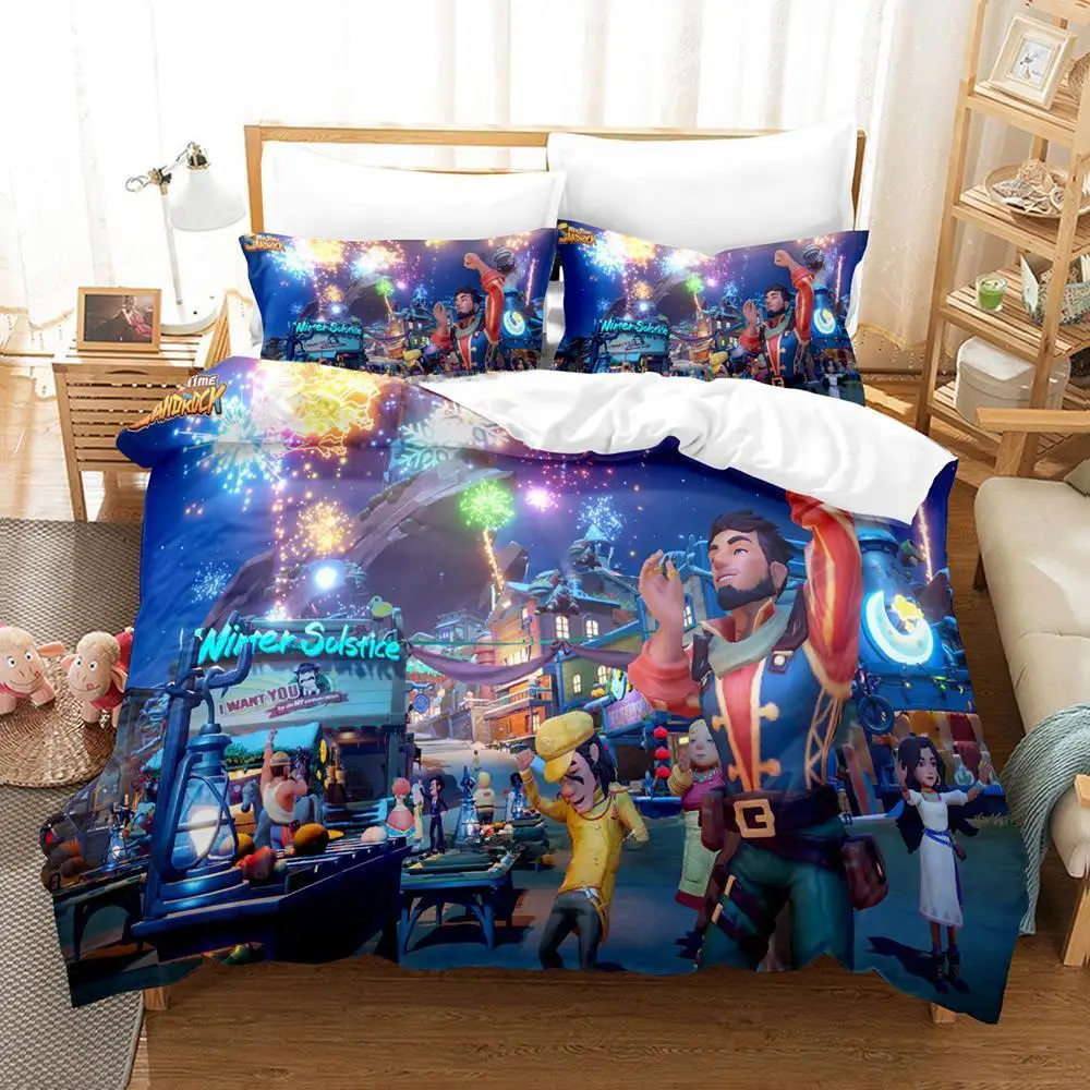 3d Print Anime Game My Time at Sandrock Bedding Set Single Twin Full Queen King Size Bed Set Adult Kid Bedroom Duvet cover Sets 3