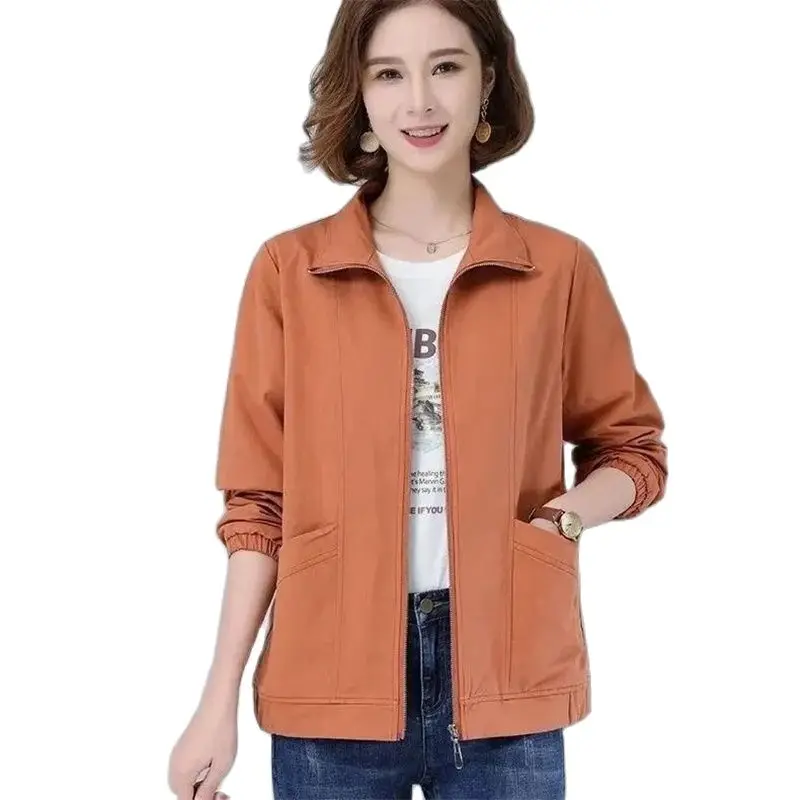 

2023 Spring Autumn New Women Trench Coat Korean Wild Short Loose Fashion Outerwear Female Windbreaker Basic Coats Lining Ladies