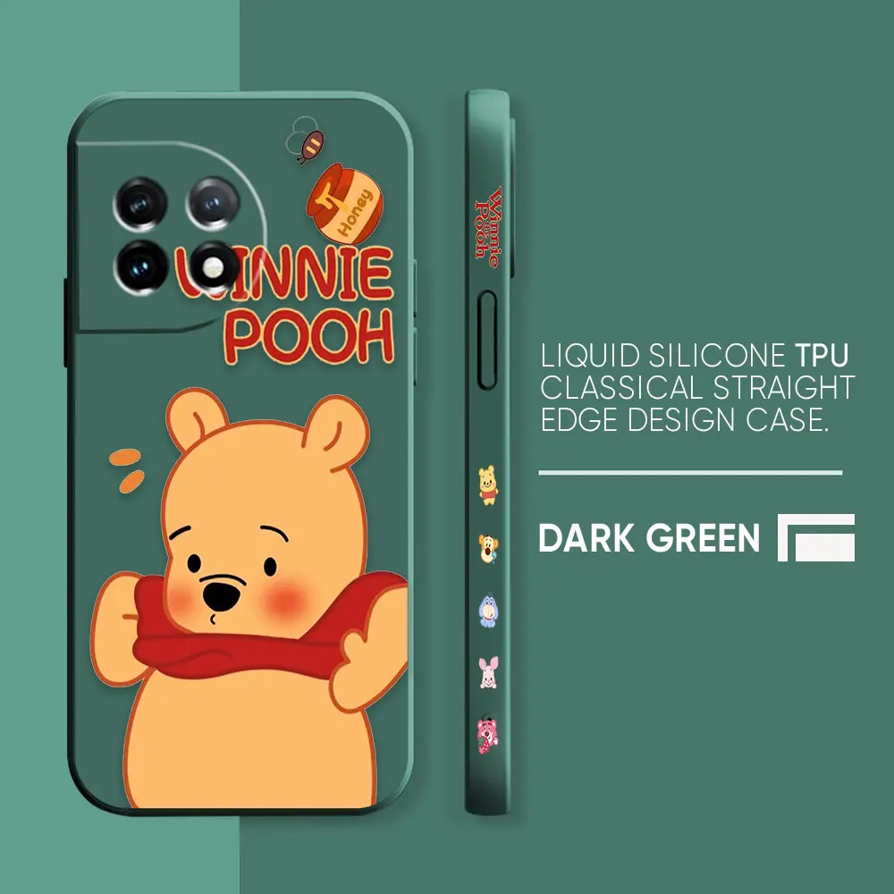 thumbnail image 1 of Case For Oneplus 5 6 9 9R 8 8T 7 7T A3 2 2V NORD 3 2 Lite Pro Simple Liquid Silicone Case Cute Winnie The Pooh, 1 of 5