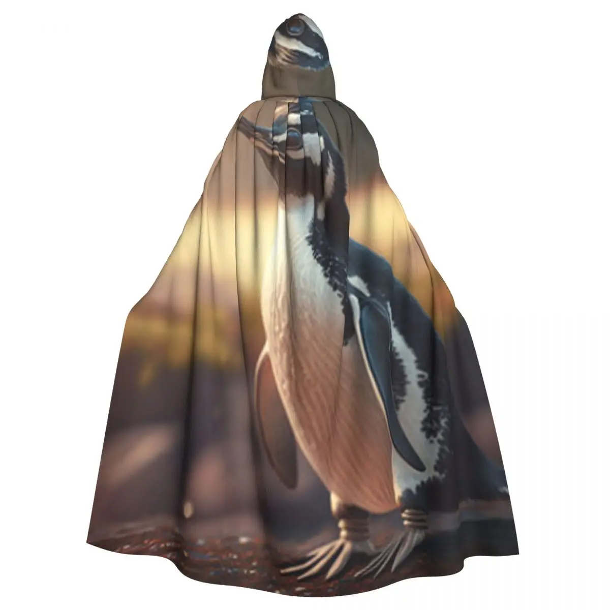 

Penguin Hooded Cloak Coat Halloween Cosplay Costume Vampire Devil Wizard Cape Gown Party