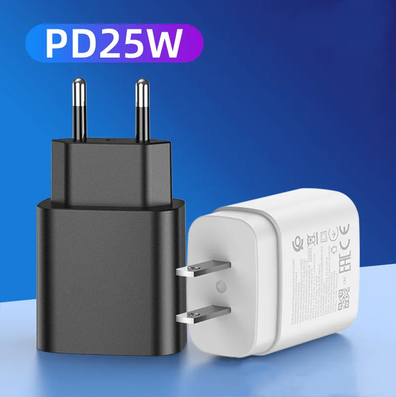 

10pcs 25W (18W) Wall Charger Type C Power Adapter Fast PD Charge For Samsung Galaxy S22 S21 Note20 Ultra S20 A71 EU US