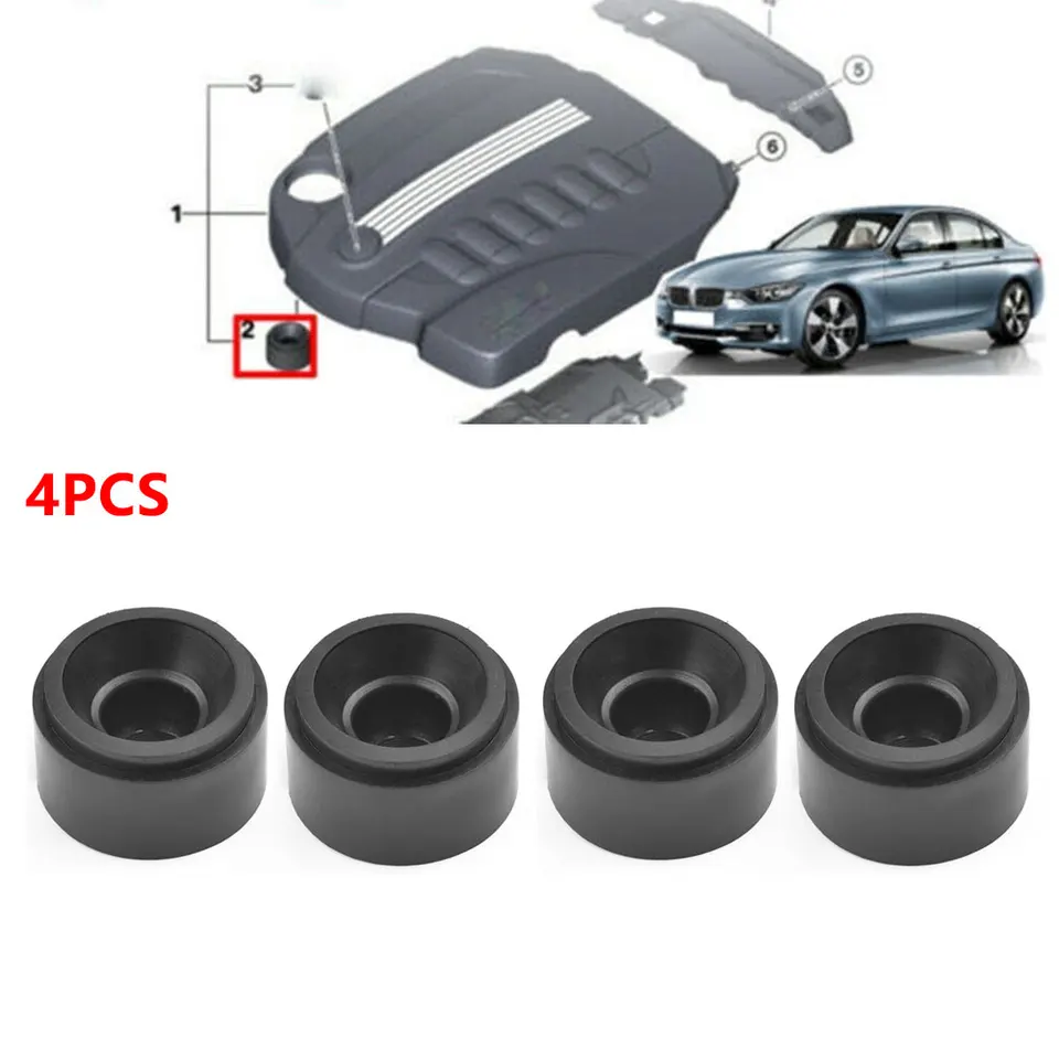 Couvercles De Moteur, Bague De Montage En Caoutchouc, Manchon En Caoutchouc, Joint En Caoutchouc Pour BMW 1/2/3/4/5/7/X3/X4/X5/X6, Accessoire De Voiture, 2/4 Pièces
