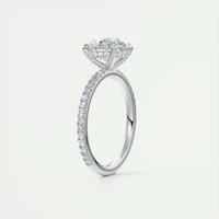 Classic 925 Sterling Sliver Engagement Wedding Promise Ring 8mm 2 Carat Round D-E Moissanite Finger Rings for Women Jewelry GRA 1