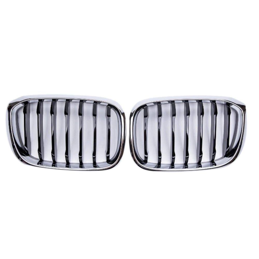 1 Pair Front Grille Kidney Grill Double Slat For BMW G01 G02 G08 X3 X4 2018-2021 Matte Glossy Black Racing Grills Car Styling fender car part Exterior Parts