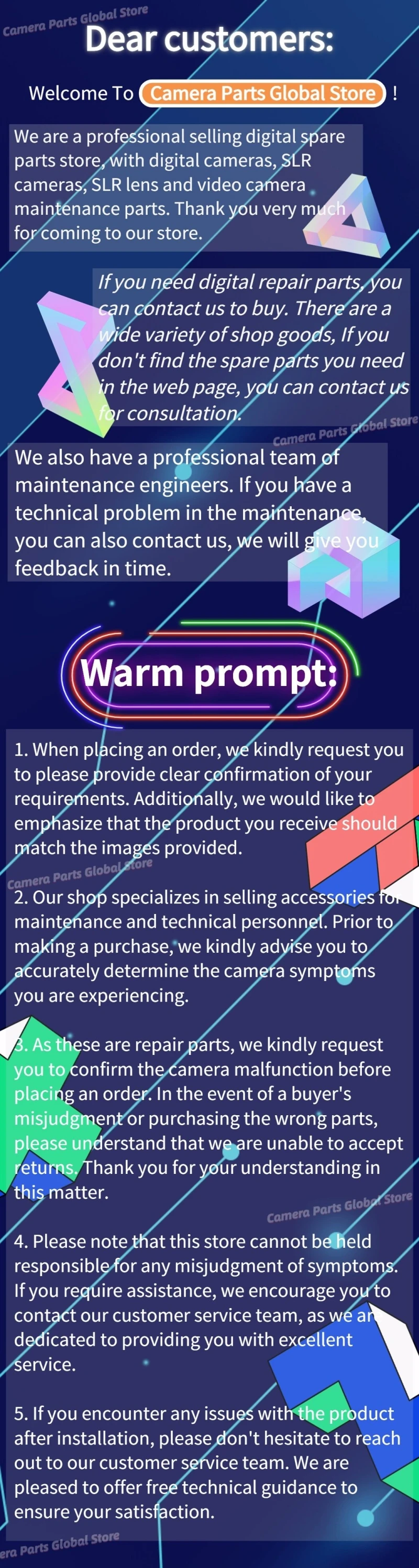Description Picture 5 of itemOriginal Camera Housings Back Shell For Nikon D6 Back Cover Rear Case Shell D 6 Camera Replacement Unit Repair Spare Part