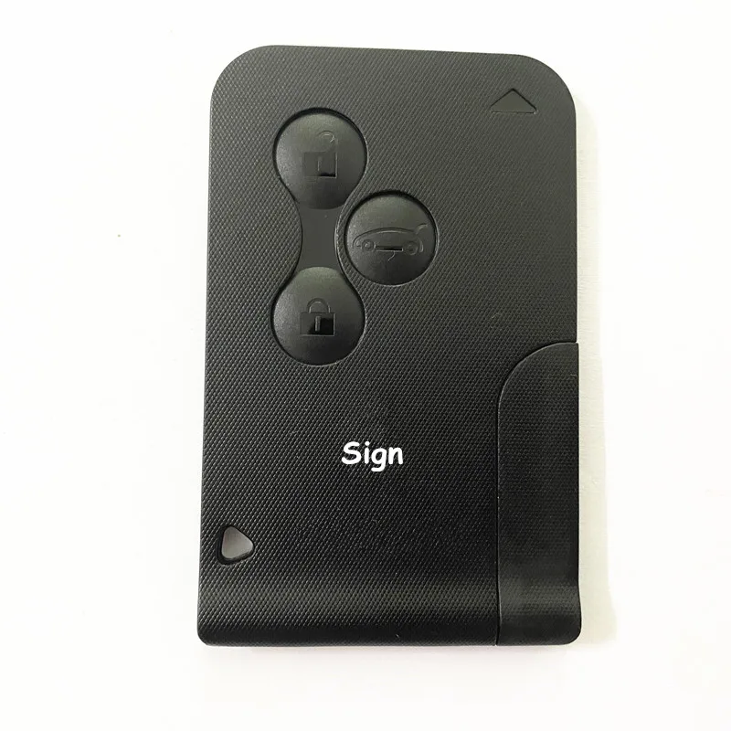 

20/50Pcs 3 Button Remote Key Card 433Mhz PCF7947 Chip ID46 For Renault Megane 2 3 II Scenic II Scenic 2003 2004 2005 2006 2007