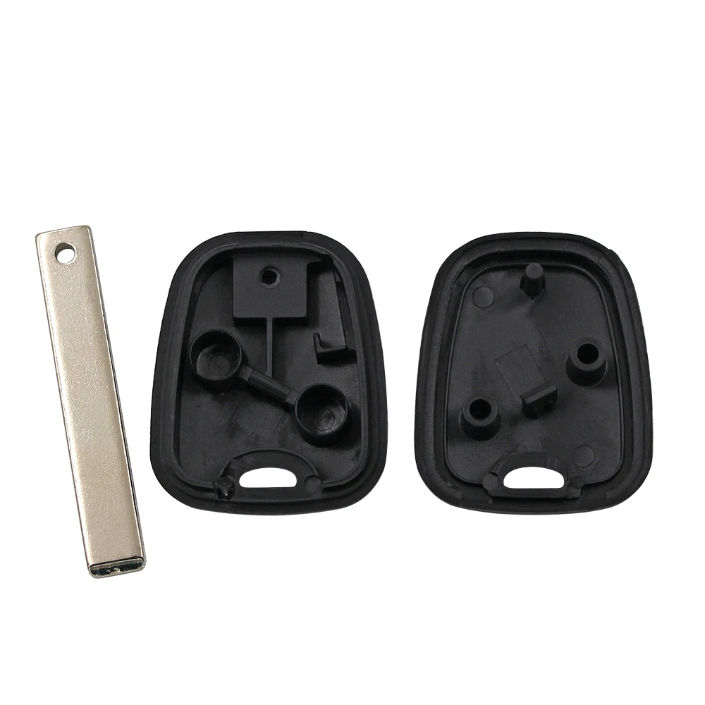 Ecusells transponder remote key shell case fob for Peugeot 206 207 307 308 Partner Uncut HU83/VA2 or with ID46 PCF7936 chip key case car key shell key shell transponder chip