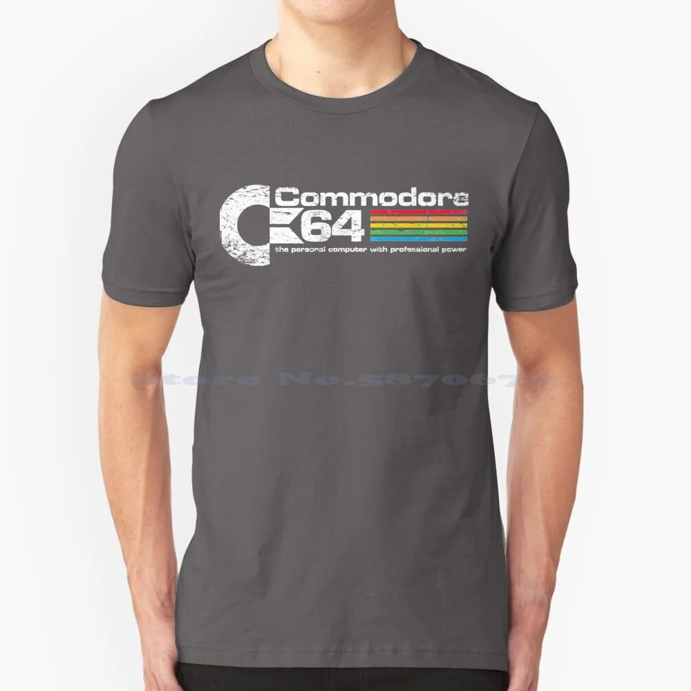 Commodore 64 Maglietta 100% Cotone Tee Commodore 64
