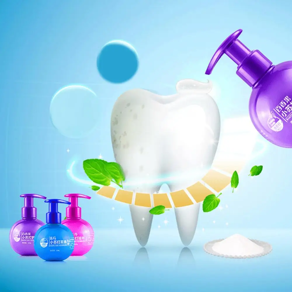 Blueberry Passion Fruit Rambutan Flavor Press Type Soda Toothpaste Teeth Care Household Merchandises/Cleaning Chemicals