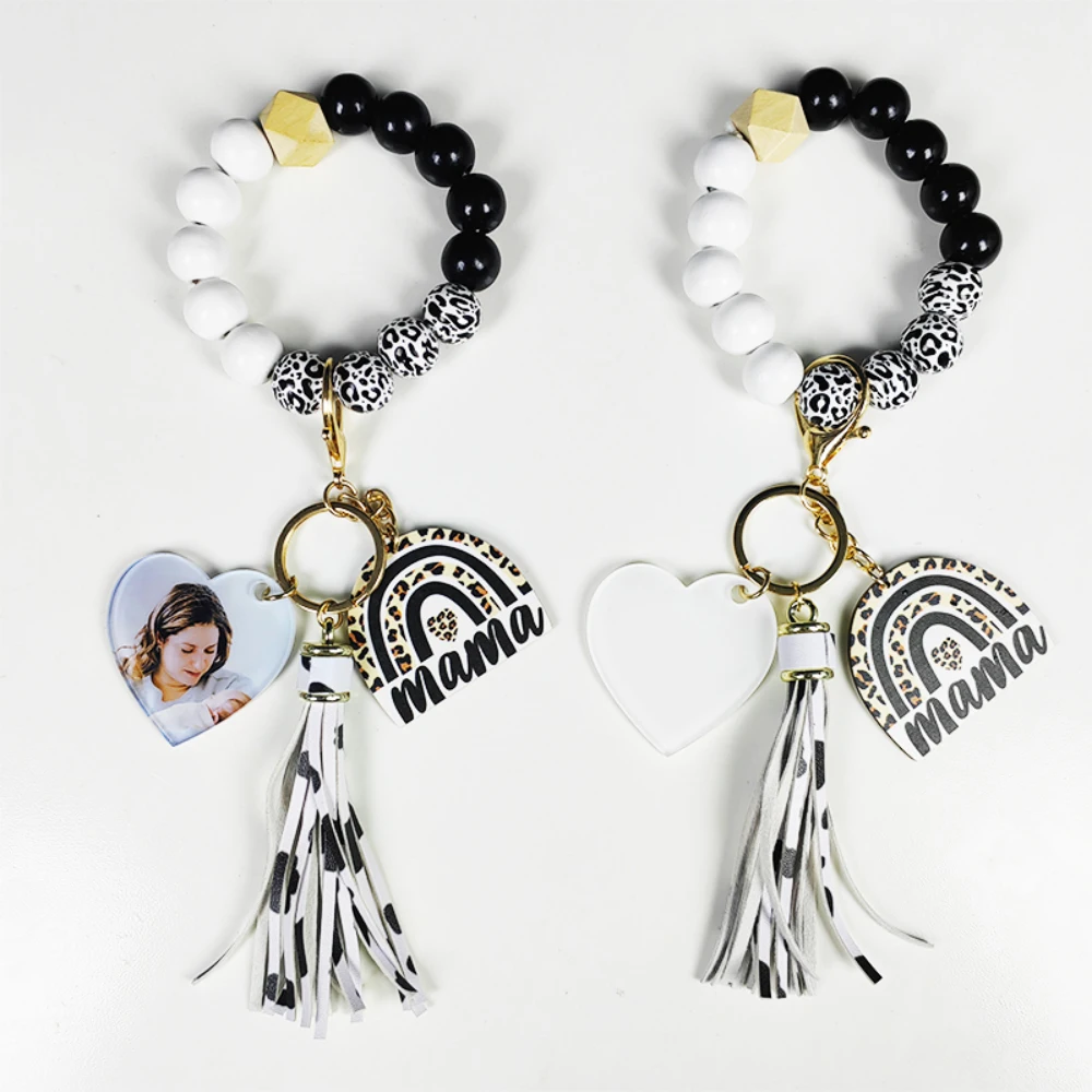 

5pcs Pack Blank Sublimation Bracelet Gift For Mother's Day