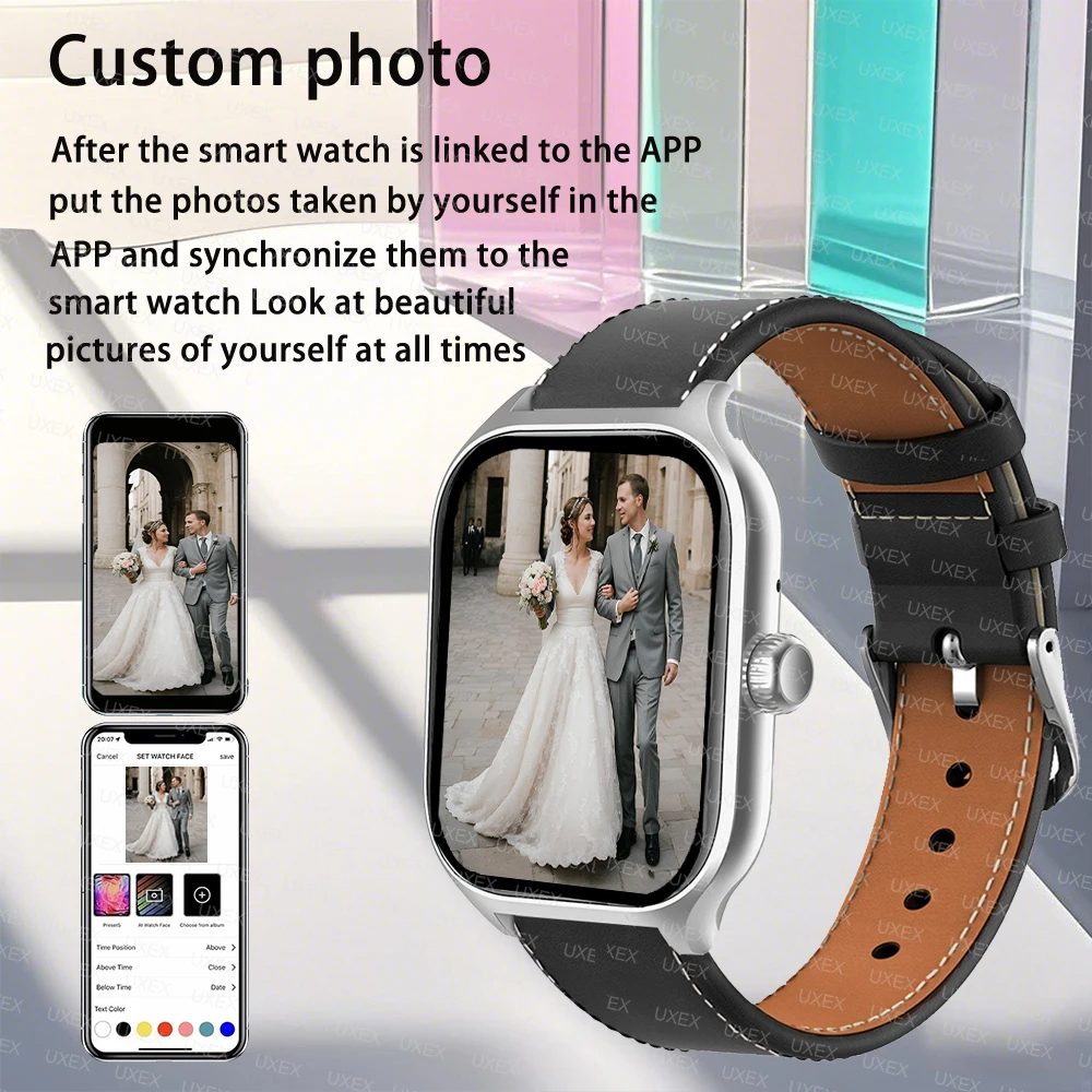 2026 New Fashion Smartwatch Men 2.01 HD Bluetooth Call Alarm Clock Custom Photo Health Tracking Watches Smart Women Offers Today 4