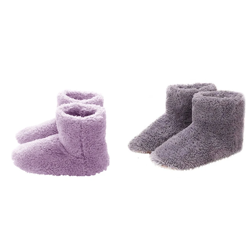 

Winter USB Heater Foot Shoes Plush Warm Electric Slippers Feet Heated Washable Electric Shoes Pad Heating Insoles