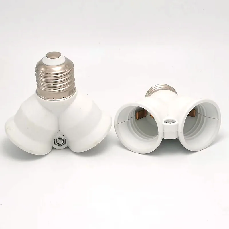 1pcs E14 E27 to 2E27 2E14 Screw Lamp Base Socket PBT B22 to 2E27 LED Light Bulb S87ebad8d9fb14ba08f3ed19ef449a582O