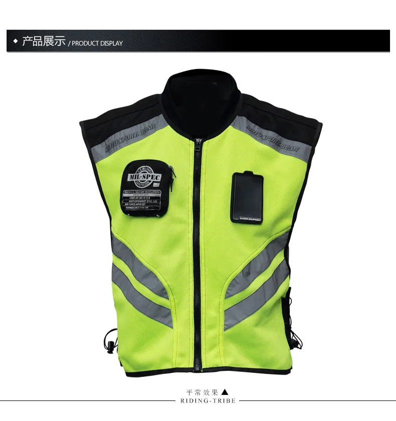 Universal Motorcycle Reflective Vest Jacket Safety Vest Warning