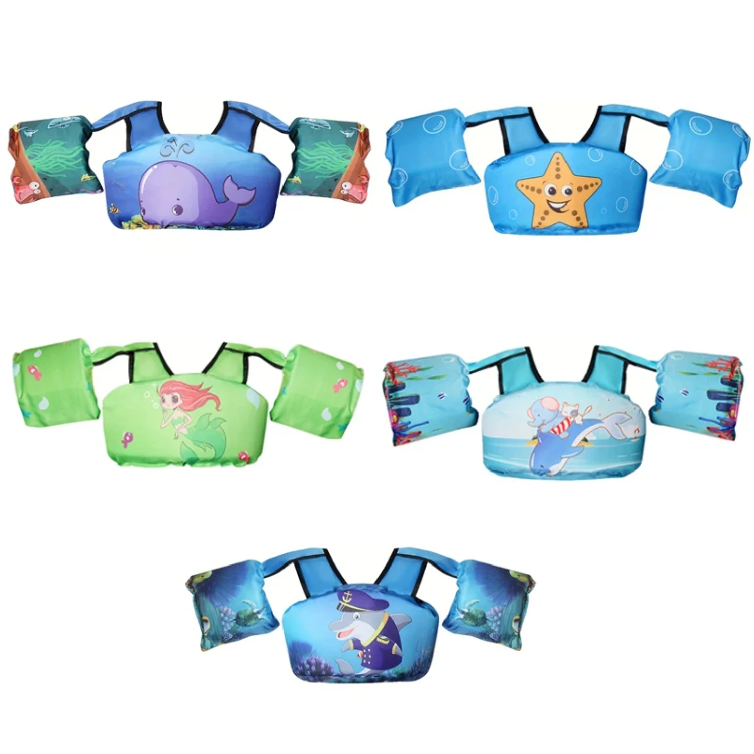 Cartoon Children Float Arm Sleeve Floating Ring Safe Life Jacket Safety Swimming Training Floating Pool Float Swimsuit