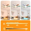 40W Socket Fan Light bombilla con ventilador de techo Smart Remote Control Ceiling Led  Bulb E27 Lamp For Bedroom Living Room 5