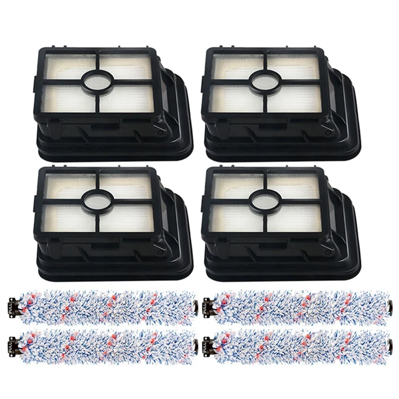 

3X Hepa Filter Roll Brush For Bissell Crosswave 1785 1866 1868 2303 2305 Series Vacuum Cleaner Floor Pet Carpet Brush