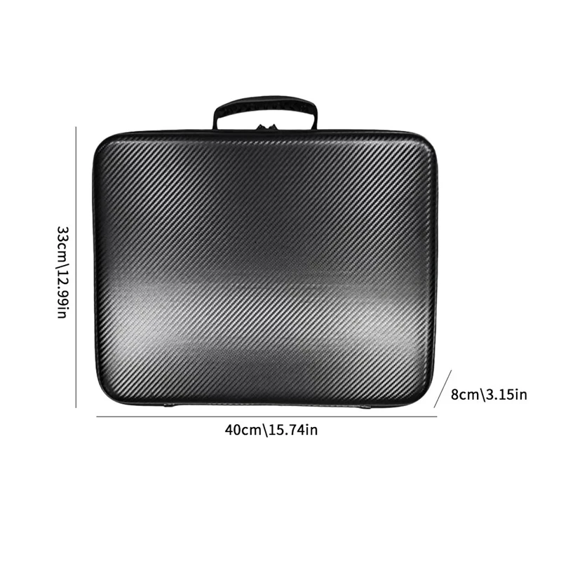 AT88-For Starlink MINI Storage Bag Carbon Fiber PU Fabric Storage Bag Large Capacity Anti Drop Waterproof Handheld Bag 6