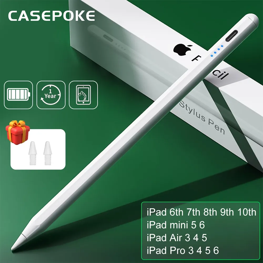 For iPad Pencil Palm Rejection Stylus Apple Pencil Pen For iPad Accessories  Pro Air Mini Note-taking Pen 1 2 Generation - AliExpress