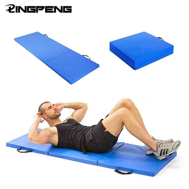 1 Esterilla Yoga Plegable y Acolchada, Colchoneta Fitness, Mat