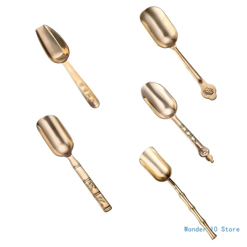 

Chinese Tea Spoon Brass Tea Spoon Tea Leaves Chooser Holder High Quality Chinese Kung Fu Tea Accessories Tea Tools