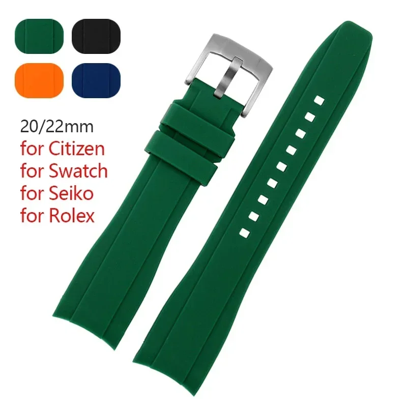 Premium Silicone Replacement Watchband - Universal Fit Wrist Strap