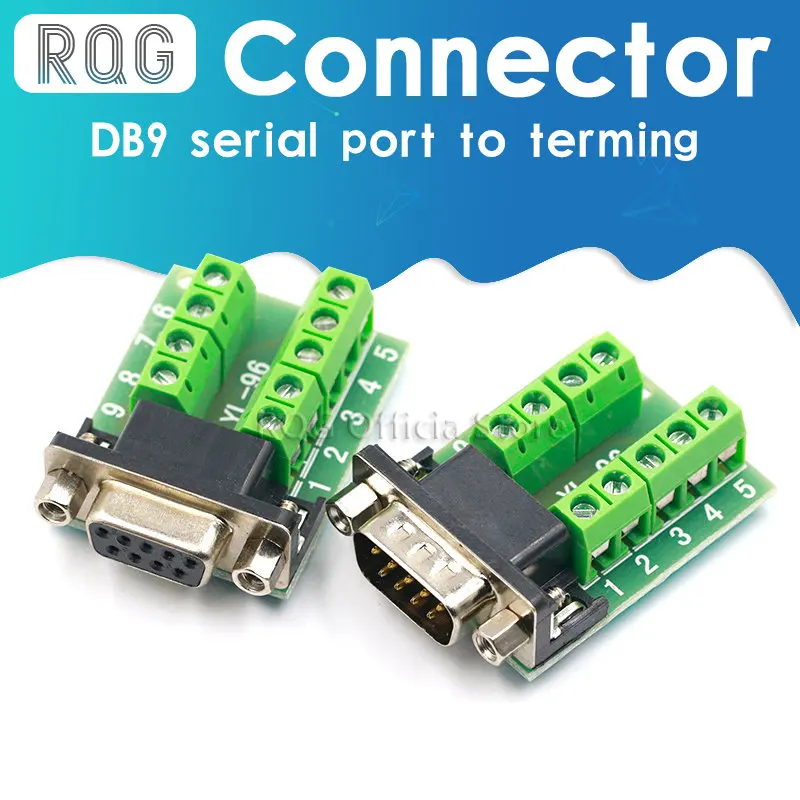 DB9 Male Female Adapter Signals Terminal Module RS232 Serial To ...