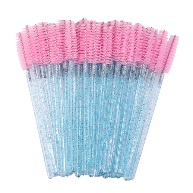 Extension Disposable Eyebrow brush Mascara Wand Applicator Spoolers Eye Lashes Cosmetic Brushes Set makeup tools