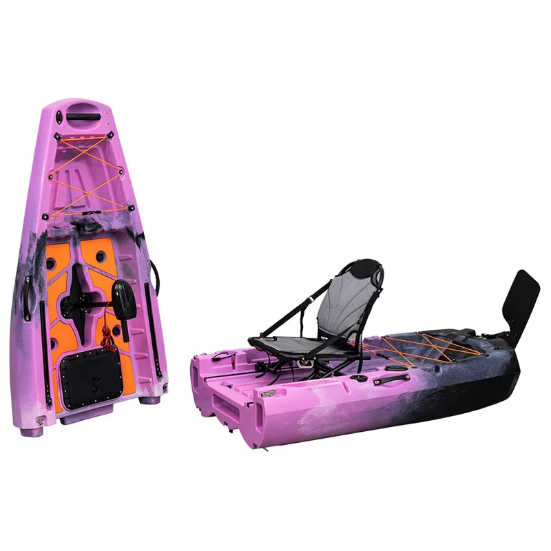 Pedals Detachable Foldable kayak with Electric Motor New Designed A06024 1 Person Modular Fishing Kayak
