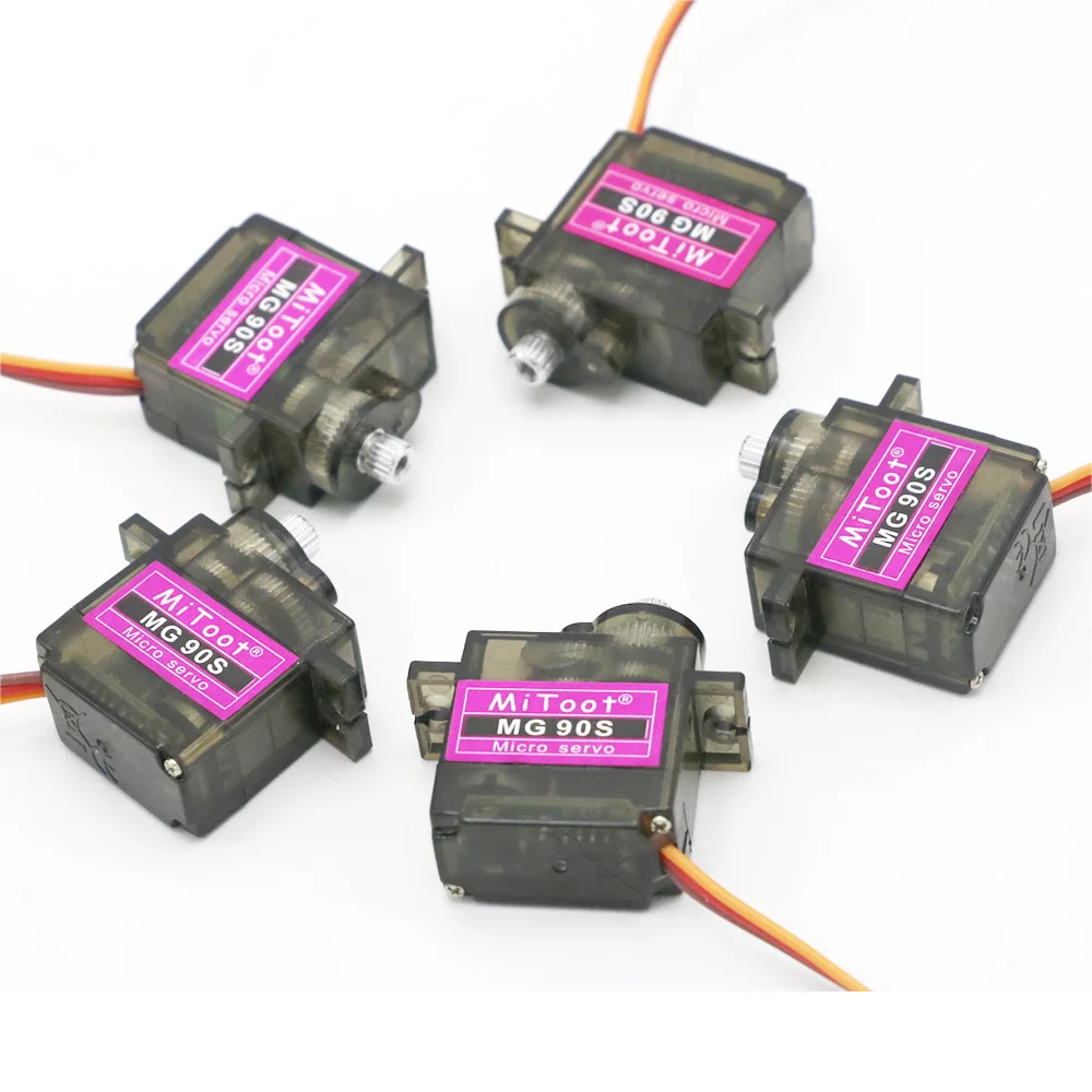 

10pcs/lot Mitoot MG90S Metal gear Digital 9g Servo SG90 For Rc Helicopter Plane Boat Car Parts