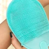 1pcs Silicone Massage Bath Brush with Hook Soft Exfoliating Bath Gloves Baby Showers Cleaning Brush Remover Scrub Showers Bubble 5