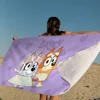 Cartoon B-Blueys Microfiber Beach Towel Absorbent Quick dry Soft Yoga Swimming Resort Mountain Climbing Towel 1