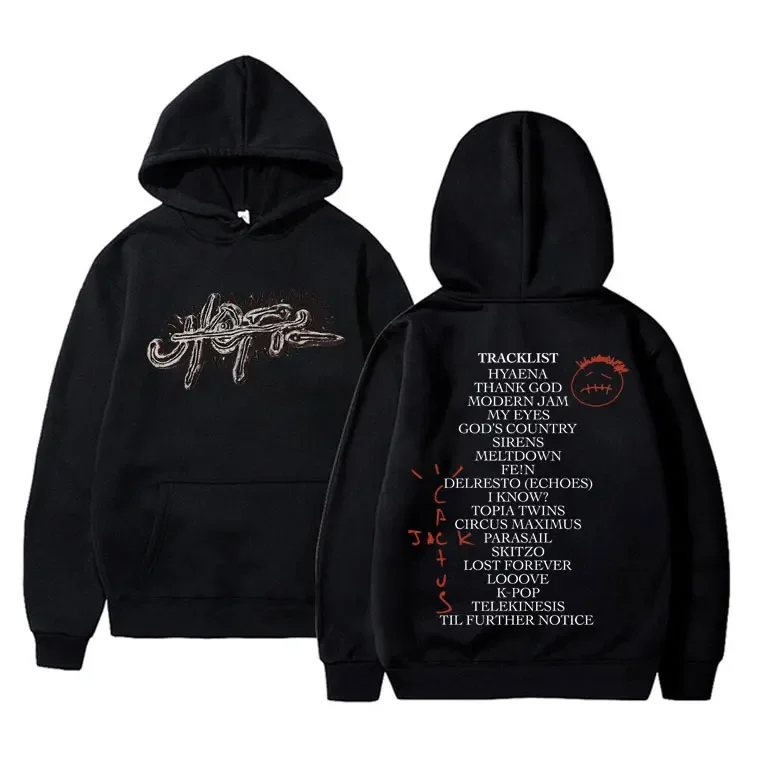 

Rapper Cactus Jack Album UTOPIA Graphic Hoodie Unisex Hip Hop Trend Hooded Sweatshirt Street Fashion Vintage Oversized Pullovers